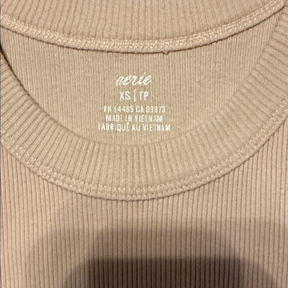 Aerie Soft Blush Ribbed Tank Top - Picture 2 of 5
